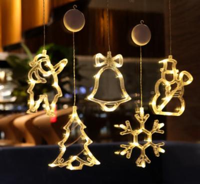 China Decorative Polyvinyl Chloride Christmas Window Suckers Lights for sale