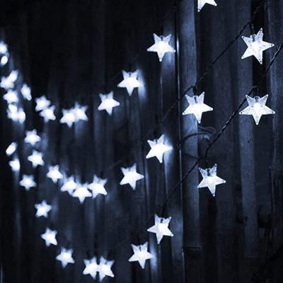 China 100 LED Polyvinyl Chloride Star String Lights for sale