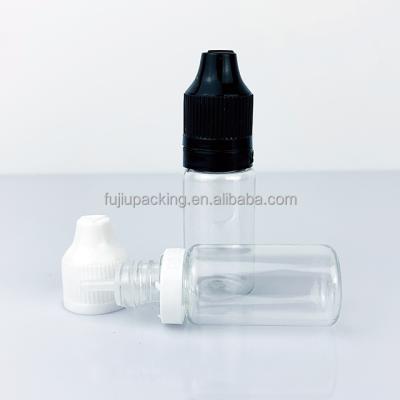 China Consumer Electronics E Juice 10ml PET e Liquid Bottle Plastic Vape Dropper Bottle With TPD Caps for sale