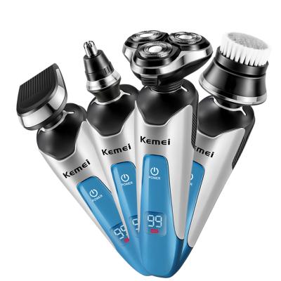 China Wholesale Twin Blade 4 in 1 Kemei Hair Trimmer Professional Smart Waterproof Electric Washing Razor Nose Trimmer Face Trimmer for sale