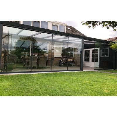 China Windproof Aluminum Tracking Sliding Door System For Veranda for sale