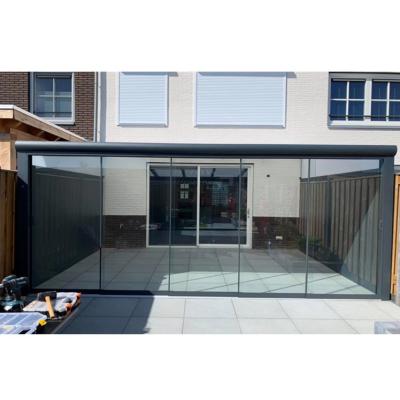 China Modern Veranda Veranda With Glass Roof For Sun And Rain Protection Of Your House for sale