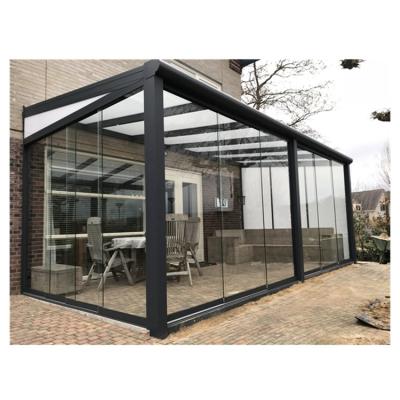 China New Modern Custom Design Conservative Glass Sunroom Aluminum Veranda for sale