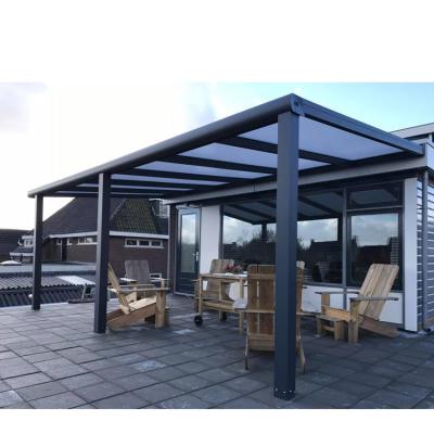 China Easily Assembled Modern Outdoor Custom Waterproof Motorized Aluminum Bioclimatic Pergola for sale