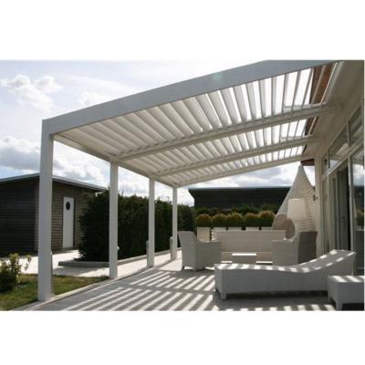 China France Style Easily Assembled Aluminum Outdoor Living Pergola With Canopies Roof System for sale