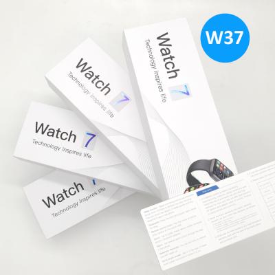 China 2021 Touch Screen Smartwatch W37 New Product 1.75 Inch TFT Screen IP68 Waterproof Smart Watch BT Dual Mode 7 Watch for sale