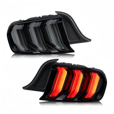 China For retrofit/upgrade High quality modified tail light assembly suitable for 15-20 Ford Mustang LED streamer steering car tail light for sale