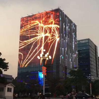 China Outdoor Waterproof Transparent Led Screen P3.91 P7.81 Outdoor Transparent Led Display for sale