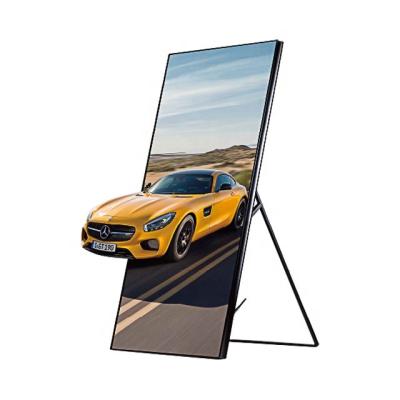 China Indoor Portable Smart Advertising Player P2 Led Screen Poster Display For Shopping Mall Advertising for sale