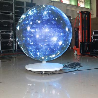 China Indoor diameter 1m 1.5m led video screen P2 P2.5 high quality full color 360 degree ball global spherical led screen for sale