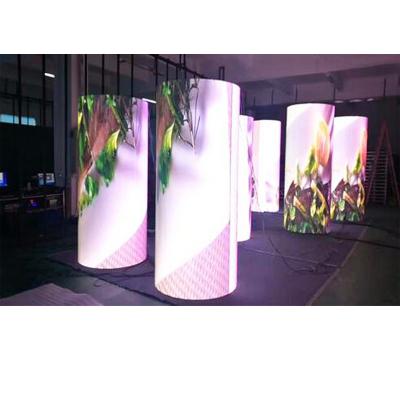 China High Brightness P10 Outdoor Outdoor Cylindrical Led Billboard Fixed Full Color Led Cylindrical Video Wall Display for sale