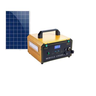 China 2200w Yellow Lifepo4 Flashlight With Portable Solar Panel Power Station for sale