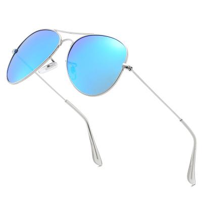 China Polarized Sunglasses Male And Retro Toad Mirror Polarized Pilot Movie Colors Large Frame Metal Female Sunglasses For Training for sale