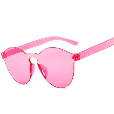 China European and American one-piece thin section candy color sunglasses trend one-piece glasses classic fashion sunglasses for sale