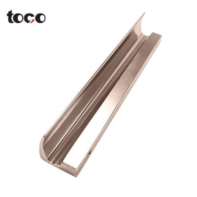 China toco rose gold cabinet door handles vintage brass square bar kitchen cabinet drawer handle Te koop