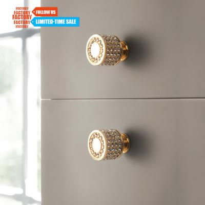 Κίνα toco modern crystal door handles 50mm bedroom furniture cabinet crystal drawer handle προς πώληση