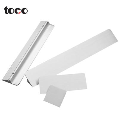 China TOCO 96mm kitchen furniture cabinet drawer pull aluminium wardrobe handles flat ones antique handles furniture for sale