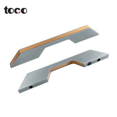 China Toco T Bar Handle Aluminium Profile Cabinet Solid Brass Rose Cabinet Organic Profile New Zinc Handles Te koop