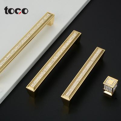 China toco furniture hardware crystal door handle home bedroom cupboard cabinet drawer handle for sale