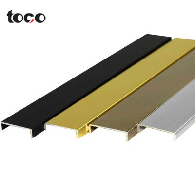 Cina TOCO Channel Plastic Profile Pvc Trim For Table Plywood Molding Furniture Edge Banding Tape U Shaped in vendita