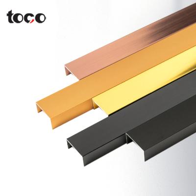 Κίνα TOCO metal plate u channel edge trim sealing strip plate u channel edge sealing brass tile trim προς πώληση