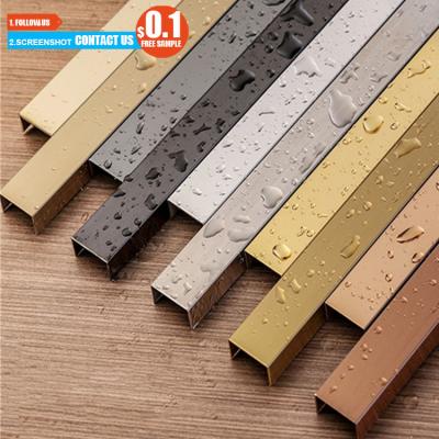 Κίνα TOCO plastic trim u 16mm u shape plactic corner edge trim wood table metal trim for wallpaneling προς πώληση