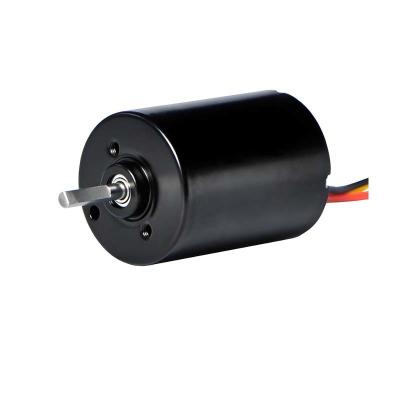 China 28 mm PMDC borstelloze motor met geïntegreerde stuwrekenaar 5.1W 12V 24V High Power BLDC motor voor pomp elektrische raamgordijn Te koop