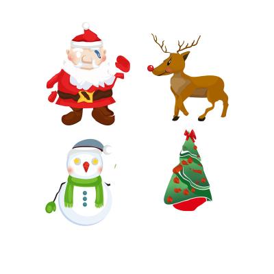 China Wholesale Waterproof Adhesive PVC Die Cut Vinyl Christmas Stickers Printing Christmas Die Cut Stickers for sale