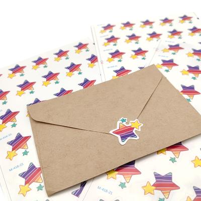 China Star Heat Sensitive Stickers Rewards Custom Star Stickers Labels for Home Kids DIY and Desktop Decoration Matching Color Label Sticker for sale