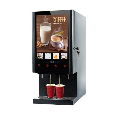 China No.1 coffee machine factory business four-equipment automatic instant coffee tea machine for commercial restaurant and grocery store for sale