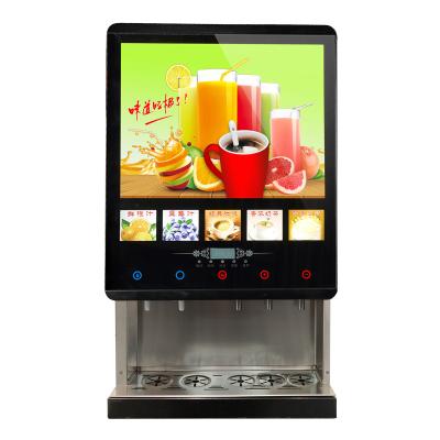 China 5 Materials All-in-One Instant Coffee Machine Full Automatic Cost-Effective Automatic Juice Milk Tea (3+2) Machine for Office and Restaurant for sale