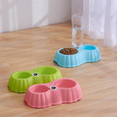 China Pumpkin Shaped Dog Pet Bowl Recyclable Pet Bowl Sustainable 2 In 1 Pet Bowl for sale