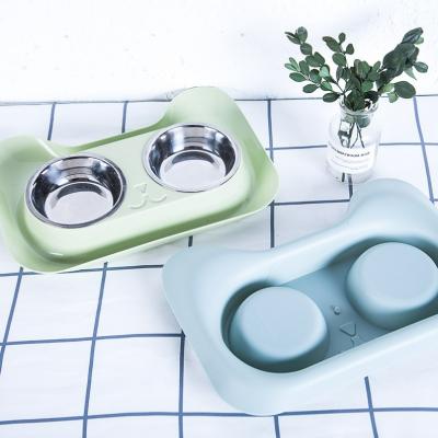 China Viable Bowl Pet Cat Food Stainless Steel Bowl Pet Cat Dog With Pet Bowl Plastic for sale