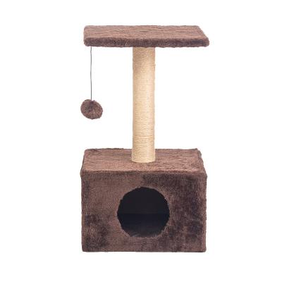 China Sustainable Cat Toys Mini Indoor Cat Climbing Frame Cat Tree For Skin And Play for sale