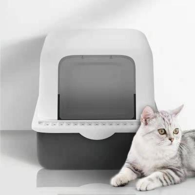 China Sustainable Manufacturer Pet Grooming Products Cat Litter Box TV Shaped Cat Toilet for sale