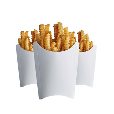 China Red White Customized Biodegradable Take Away Snack Cup Container 5.5 Ounce Biodegradable Disposable Paper French Fries and Fries Box for sale