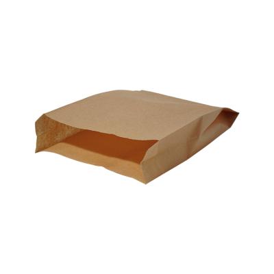 China Cheap Retail Disposable Brown Paper Bags Recycled Materials Custom Size Sandwich French Fries Popcorn Bread Food Wrapping Paper Bags for sale