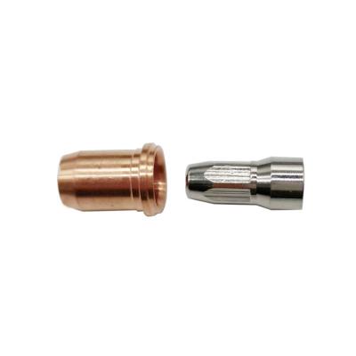 China Plasma Consumables HUARUI Plasma Consumables Copper Plasma Cutter PR0117 Electrode And Nozzle PD0114-10 Plasma Cutting Spare Parts For S75 for sale