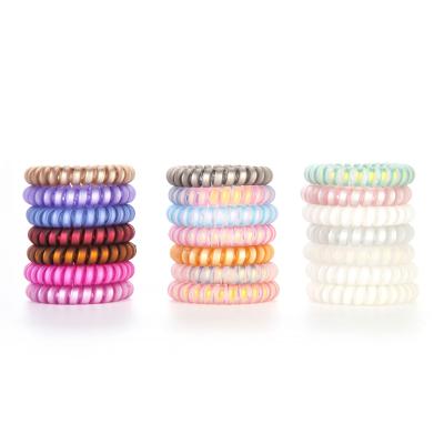 China Korean fashion MOCIRCLE version of candy color hair circle 5.5cm frosted traceless matte phone cord without injury hair circle for sale