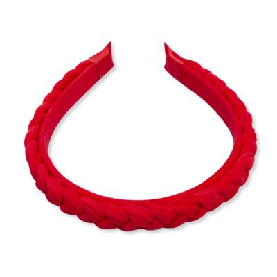 China Wholesale Sweet Korea Fashion Women Hair Accessories Head Band Custom Women Cloth Tie Knot Headband For Girls for sale