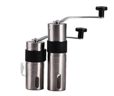 China Amazon Stocked Hot Selling Coffee Tools Operate Stainless Steel Portable Espresso Manual Coffee Grinder Hand Crank for sale