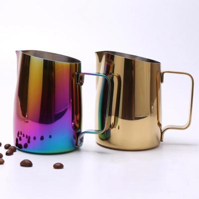 China Viable hot sale factory custom different colored milk jug stainless steel milk jug rinser milk pitcher for sale