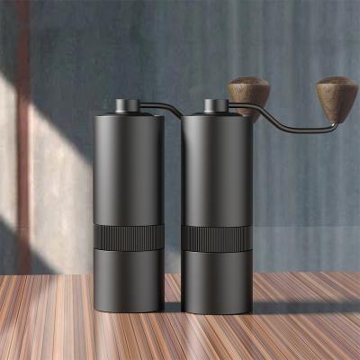 China WITH LID Metal Stainless Steel Hand Coffee Grinder With Adjustable Coarseness Manual Settings For Home for sale