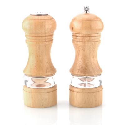 China Factory Price Modern Kitchen Tool Mechanism Modern Pepper Mill Wood Grinder for sale