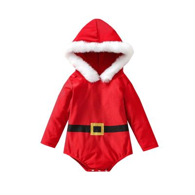 China Lovely Senta Babies Rompers Baby Boys Christmas Hoodie Clothes Toddler Girls First Christmas Overalls for sale