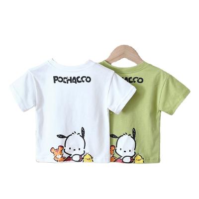 China Breathable In Running Cartoon Printing Cheap Kids Clothes Boys T-shirt Cotton Short Sleeve Kids Girls T-shirt for sale