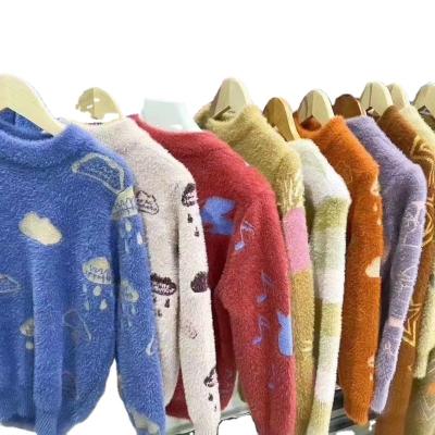 China Good quality anti-shrink cheap kids clothes kids knitted sweater many designs long sleeve crewneck pullover boys sweater wholesale for sale