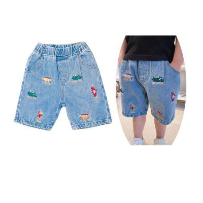 China Wholesale New Style Breathable Soft Short Kids Jeans Summer Casual Pants For Boys Children Jeans Pants for sale