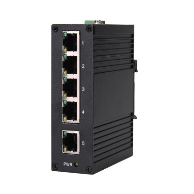 China Ethernet 10/100m POE 4 Port 5 Port PoE Switch Unmanaged Din Rail Industrial Ethernet Switch for sale