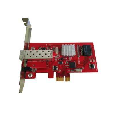 China Fiber Optic SFP 1000M 1.25G LC PCI-E Desktop Network Card for sale